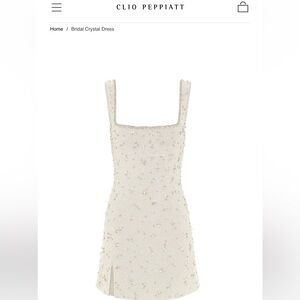 NWT - Clio Peppiatt Bridal Crystal Dress
